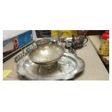 LARGE LOT OF SILVER PLATED ITEMS