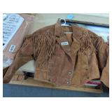LEATHER JACKET *LOOKS SMALL/MED