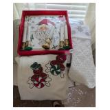 CHRISTMAS SERVING TRAY, STOCKING, CANDLES, SHIRT 3