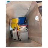 BAG OF NOTEPADS, COOZIES, PLUS