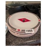(6) GIBSON COCA COLA PLATES