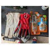2 PAIRS OF GLOVES AND 2 PACKS OF GORILLA GLUE