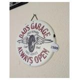 DADS GARAGE METAL WALL ART