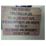 2 TOOLS WOODEN WALL ART