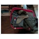 TOTE OF MENS CLOTHING