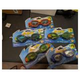 (5) SWIMMING GOGGLES