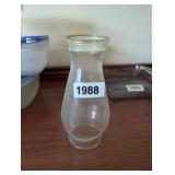 GLASS OIL LAMP GLOBE
