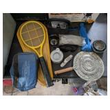 BUG ZAPPER, TENT STAKES, COMPASS, SAFETY GLASSES,P