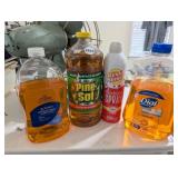 HAND SOAP, PINESOL, DISINFECTANT SPRAY