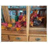 FLORAL DECOR, PINECONES, PLASTIC HOLDERS