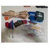 MIXED GOODIES- SCREWDRIVERS, AIR GAUGES, COOZIES