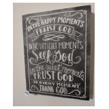 PRAISE, SEEK, TRUST GOD WALL ART