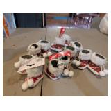 (6) 2 PAIR BOOTS ORNAMENTS