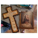 JESUS AND CROSS DECOR