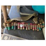 VINTAGE MILITARY BELT WITH 12G AMMO
