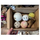 BOX OF BALLS AND FOOTBALL TEE