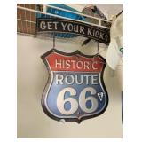 ROUTE 66 METAL WALL DECOR