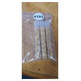 3 VIALS OF GOLD FLAKE