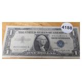 1957-A $1 BLUE SEAL SILVER CERTIFICATE