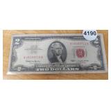 1963 RED SEAL $2 BILL