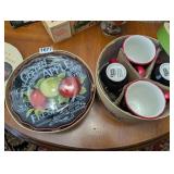 APPLE PLATES AND CUPS SET *CRACKER BARREL