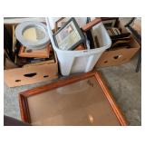 4 LARGE TOTES OF PICTURE FRAMES