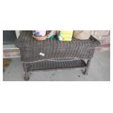 WICKER TABLE
