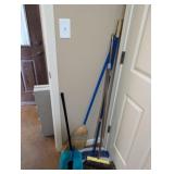 BROOM, FLOOR MOP, DUSTPAN, ETC. LOT