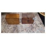 2 VINTAGE RECIPE BOXES