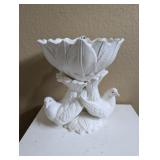 ITALIAN HAND DECORATED CERAMIC BIRD PLANTER