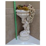 CHERUB STATUE PLANTER WITH GRAPES