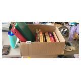 BOX OF BOOKS AND RECIPES