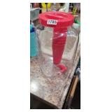 PLASTIC DRINK DISPENSER WITH CUPS