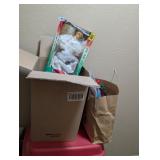 BOX AND BAG OF CHRISTMAS GOODIES