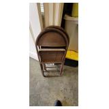 2 VINTAGE METAL CHAIRS