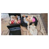 3 VINTAGE CASES OF DOLLS