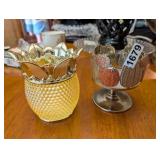 2 BATH AND BODY WORKS CANDLE HOLDERS