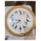 AUDUBON SOCIETY BIRD CLOCK