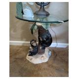 GLASS TOP MONKEY TABLE