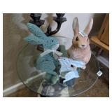 (3) RABBITS DECOR