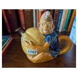 VINTAGE MONKEY ON GOURD TEAPOT
