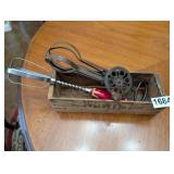 VITAGE VELVETTA BOX AND 2 HAND MIXERS