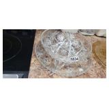 GLASS PLATE AND BOWL