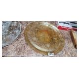 CARNIVAL GLASS PLATE