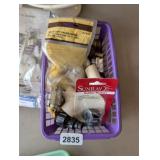 BASKET OF PLUMBING GOODIES