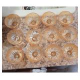 (12) CARNIVAL GLASS ICE CREAM DISHES