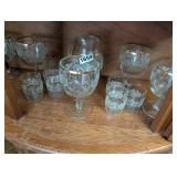 GOLD RIMMED BARTLETT COLLINS WHITE GRAPE SET