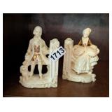 JAPANESE LOUIS AND MARIE FIGURINES