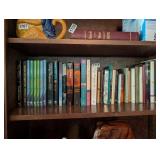 SHELF FULL OF CHRISTIAN BOOKS