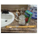 BACK SCRATCHER, SOAP, Q-TIPS, DOG, ETC. LOT